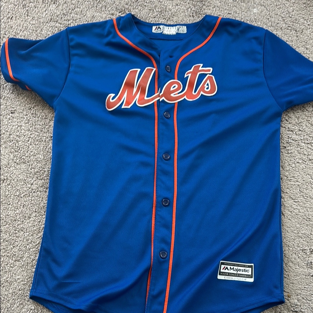 Majestic Mets Blue Jersey